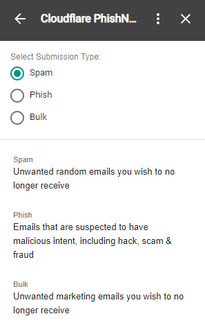 Choose the type of submission you’d like to make